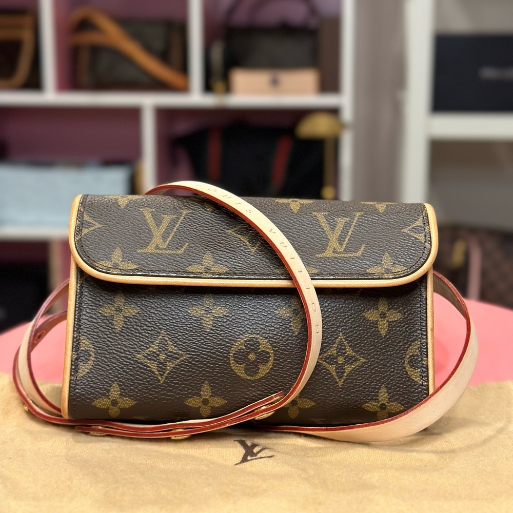 Louis Vuitton Brown and Tan Mini Bag